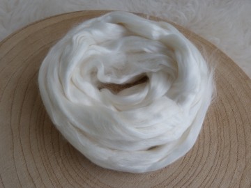 witte Bamboevezels in lont