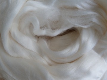 witte Bamboevezels in lont