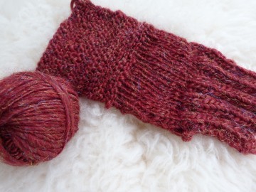 voorbeeld van gebreid en gesponnen