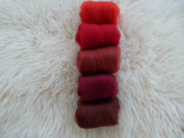 Kleuren set rood/bruine tinten