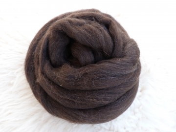 Natuurlijke bruine corriedale lontwol