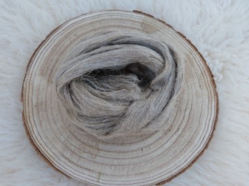 Vlas/linnenvezel bruin in lont