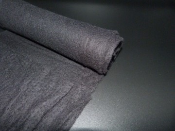 Extra fijne merino naaldvlies zwart Lite