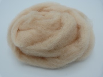 Corriedale kaardvlies in lont zalm