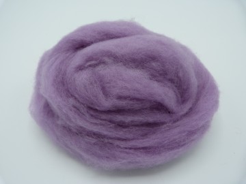 Corriedale kaardvlies in lont lavendel