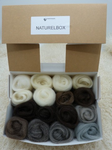 Lontwol Naturel-box