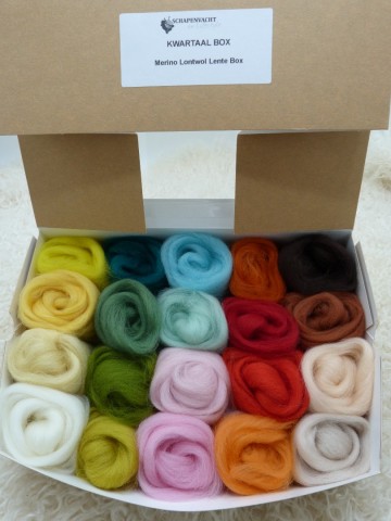 Merino lontwol Lente box