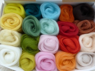 Merino lontwol Lente box