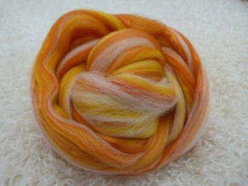 Gekleurde Corriedale/Tencel mix Sunny