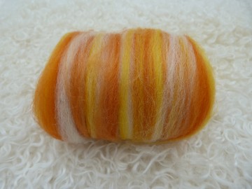 Gekleurde Corriedale/Tencel mix Sunny