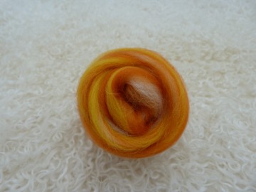 Gekleurde Corriedale/Tencel mix Sunny