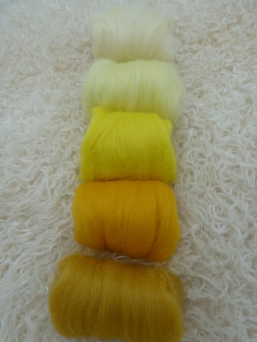 Merino lontwol 19 micron kleurenset 2