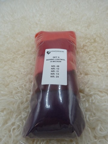 Kleurenset 6 extra fijne merino wol