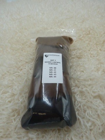 Kleurenset 7 extra fijne merino wol