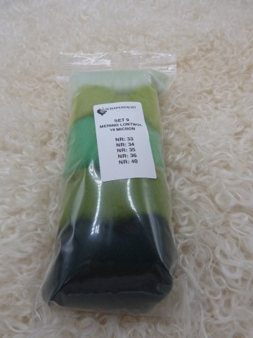 Kleurenset 9 extra fijne merino wol
