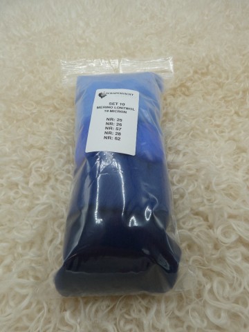 Kleurenset 10 extra fijne merino wol