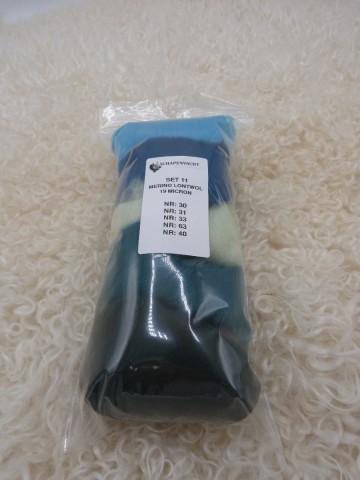 Kleurenset 11 extra fijne merino wol