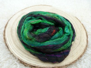 Sari zijde Black Forest