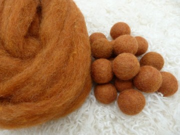 Gekleurde kaardvlies Fox/Vos met viltballetjes