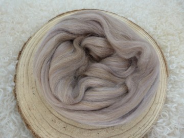 Gemêleerde sokkenwol mix in de kleur Taupe