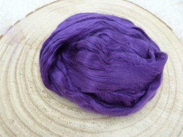 Moerbei zijde lont diep paars