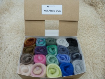 Doos vol met melange kleurtjes