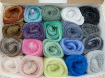 Merino lontwol melange box