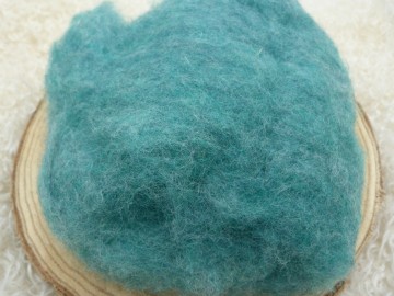 Mix van Maoriwol en Bergschaap groen gemêleerd