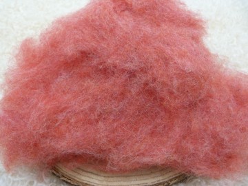 Mix van Maoriwol en Bergschaap framboos gemêleerd