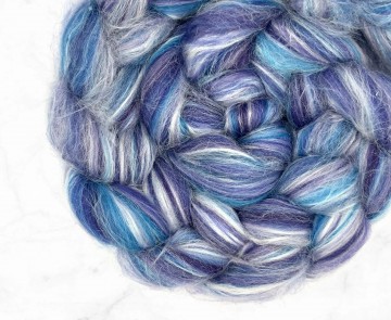 Detail Tussah Merino lontwol Groningen – zijdeglans wolmix voor spinnen en vilten