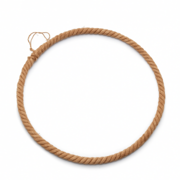 Touw ring met ophang lus