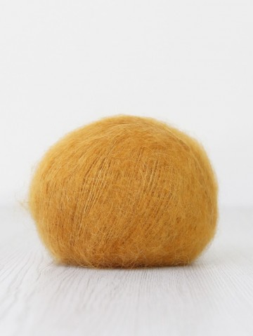 Saffraangeel mohair zijde lace garen
