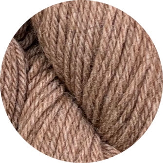 50% scheerwol, 50% baby lama almond.