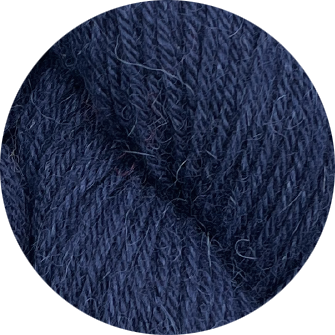 50% scheerwol, 50% baby lama navy