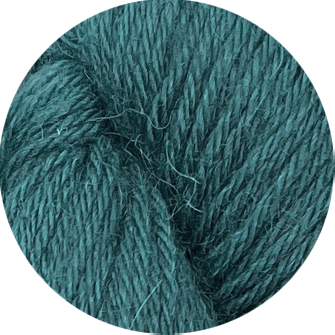 50% scheerwol, 50% baby lama teal