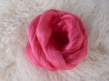 Gekleurde bamboo in lont roze