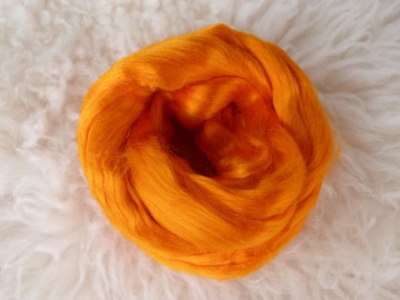 Gekleurde bamboo in lont oranje