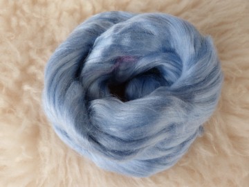 Gekleurde bamboo in lont lichtblauw