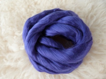 Gekleurde bamboo in lont blauw