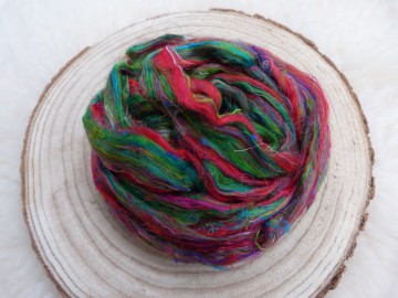 Sari zijde Watermelon Splash