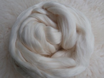 Egyptisch katoen in lont naturel wit