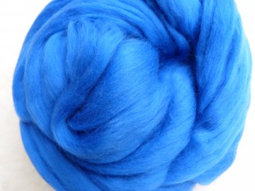 Extra fijne merino lontwol blauw