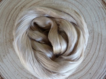 Moerbei zijde lont Beige