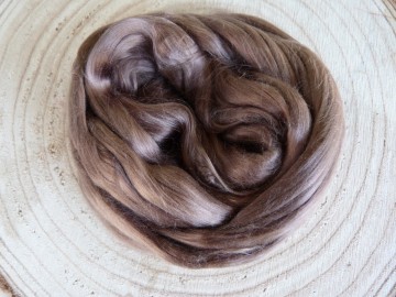 Moerbei zijde lont Taupe