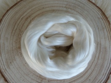 Moerbei zijde lont naturel wit