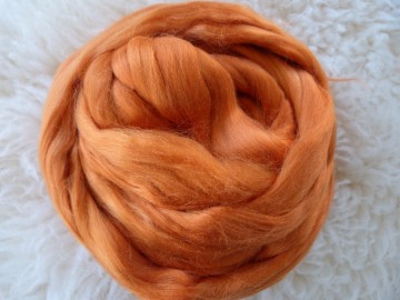 Viscose lont warm oranje
