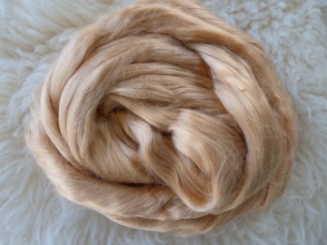 Viscose lont donker beige