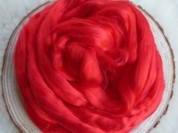 Viscose lont rood