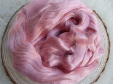 Viscose lont licht rose