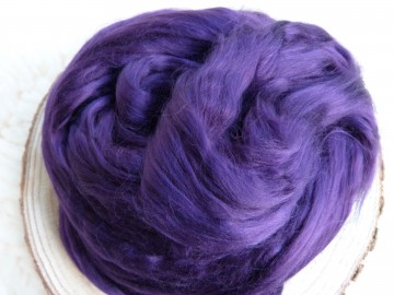 Viscose lont donker paars